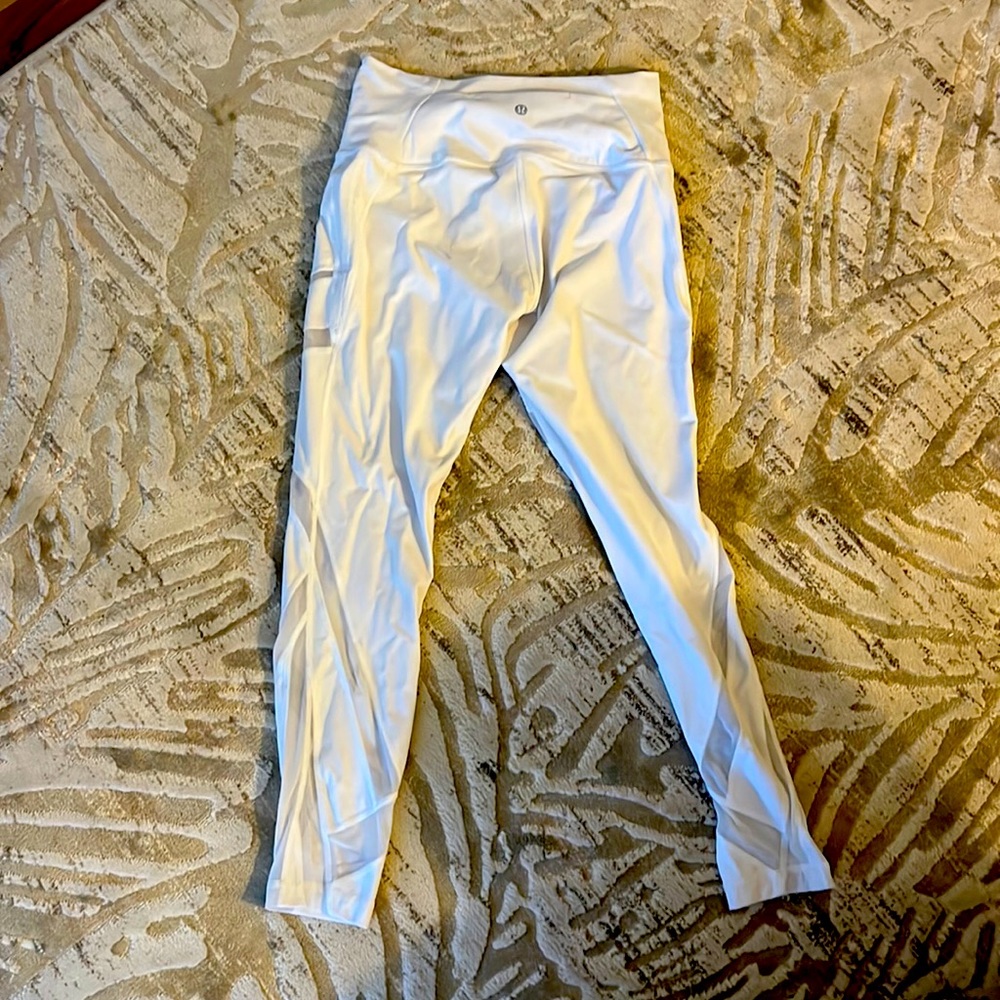 White lulu lemon leggings
